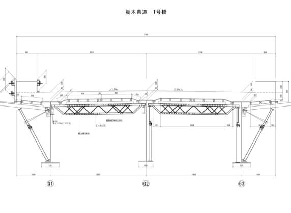 橋梁床版工事の流れの写真